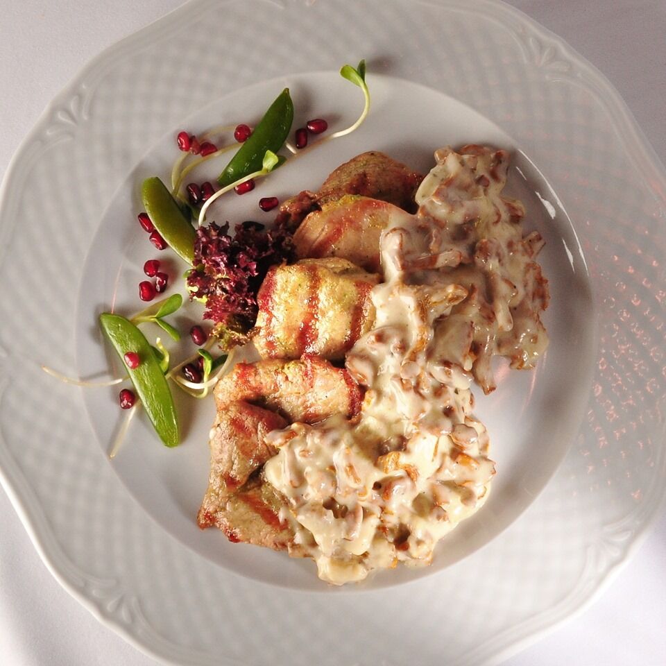 Polędwiczka w sosie kurkowym