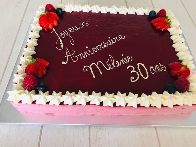 Entremet fruits rouges