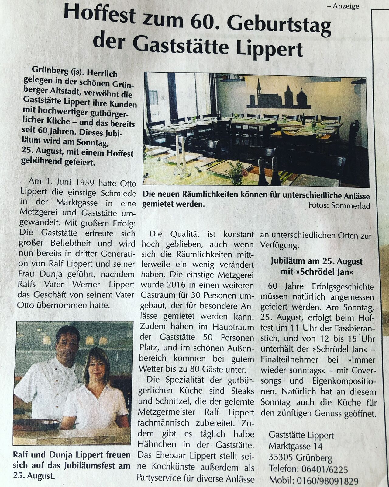 60 Jahre Lippert's - 3 Generationen