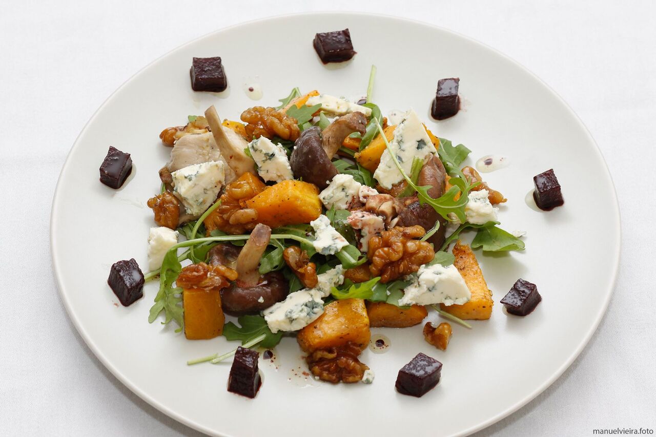 Abóbora no Forno, Gorgonzola e Nozes