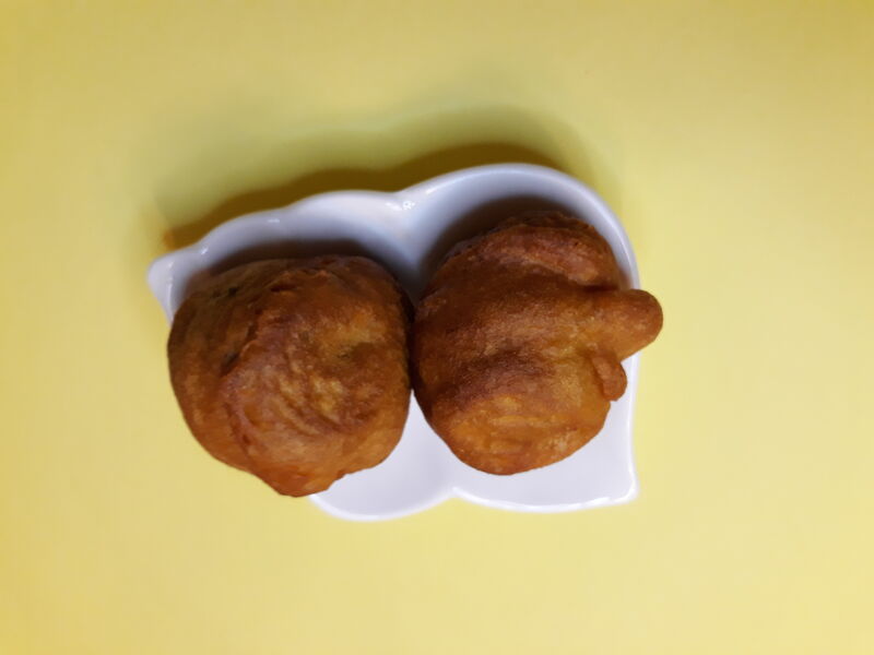 entrée - boulettes de poisson émietté au herbes fines