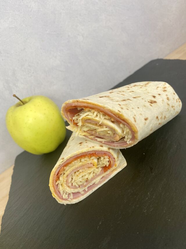 Wraps (jambon-poulet-thon) tomates œufs fromages 2,50€ 