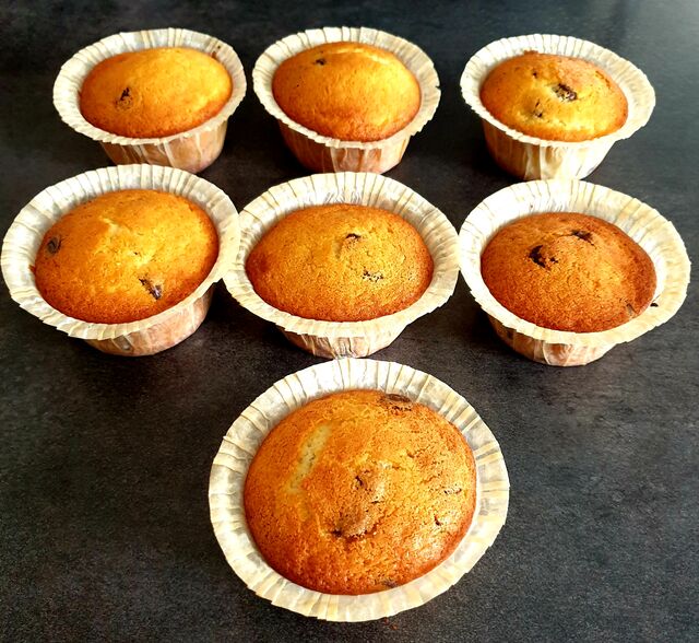 Muffins aux pépites de chocolat