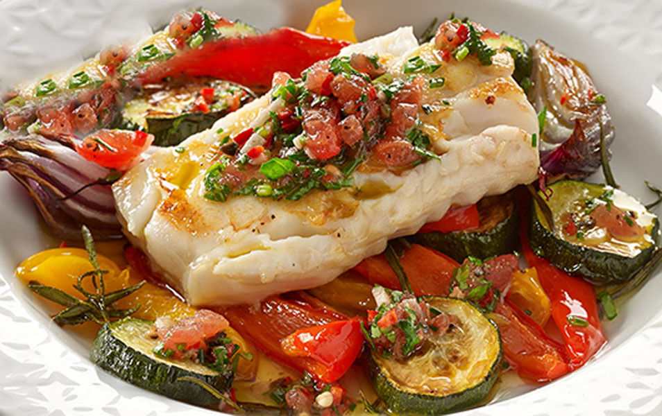 FILET DE CABILLAUX AUX LEGUMES