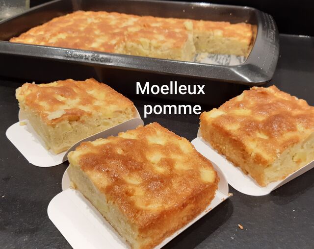 Moelleux pommes noisettes ou amandes moulues