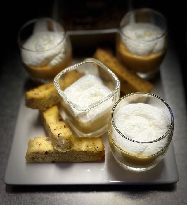 Frites de polenta, Caviar d'aubergine