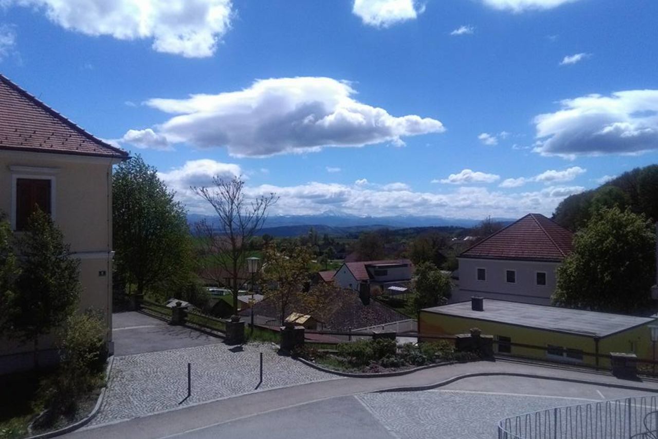 Unser Ausblick in die Berge