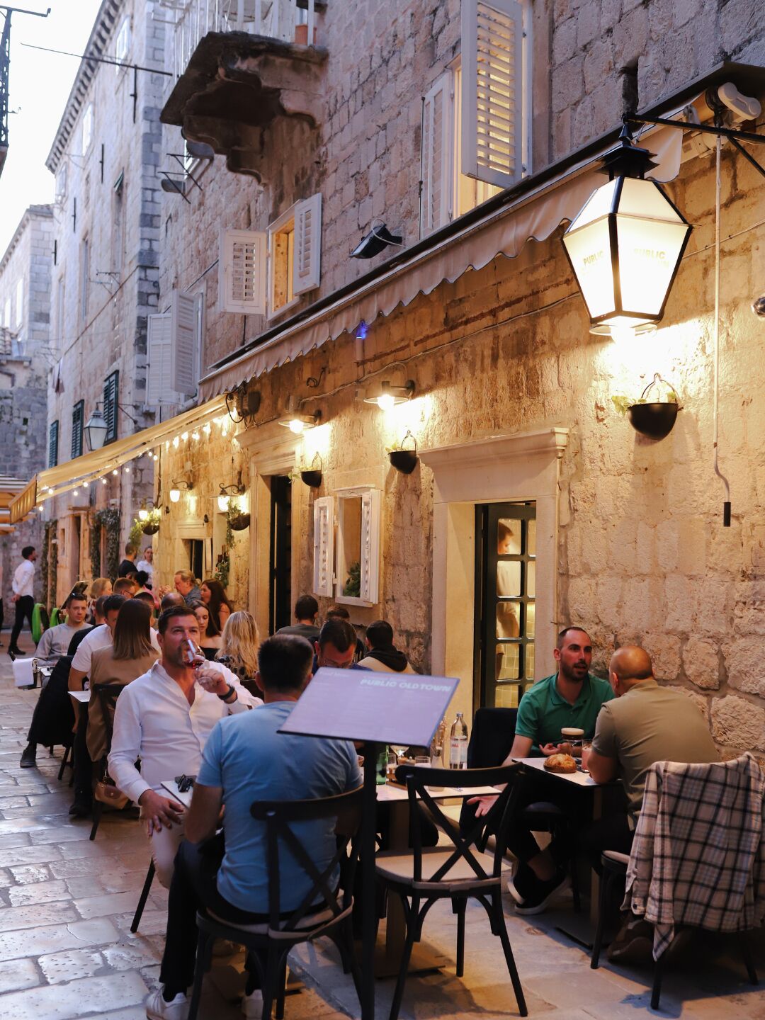 Dinner Atmosphere in Dubrovnik Old Town