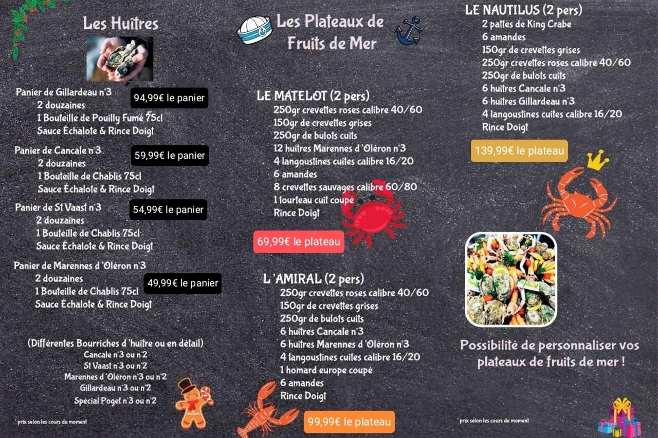 Menu de Noël