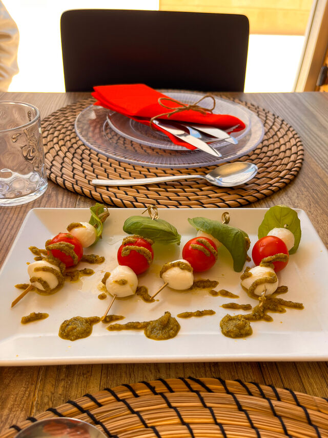 Espetadas de mozarela 