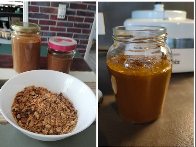 Praliné noisette/amande, pralin et praliné pistache