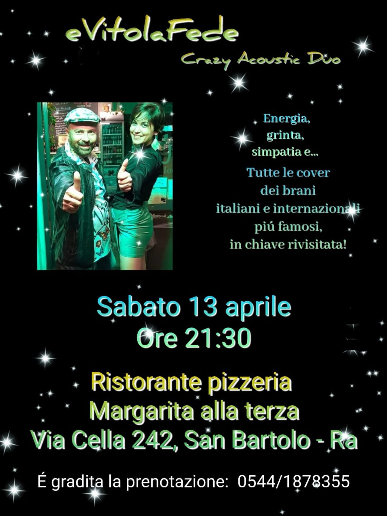 Sabato 13 aprile 2024 duo evitolafede e