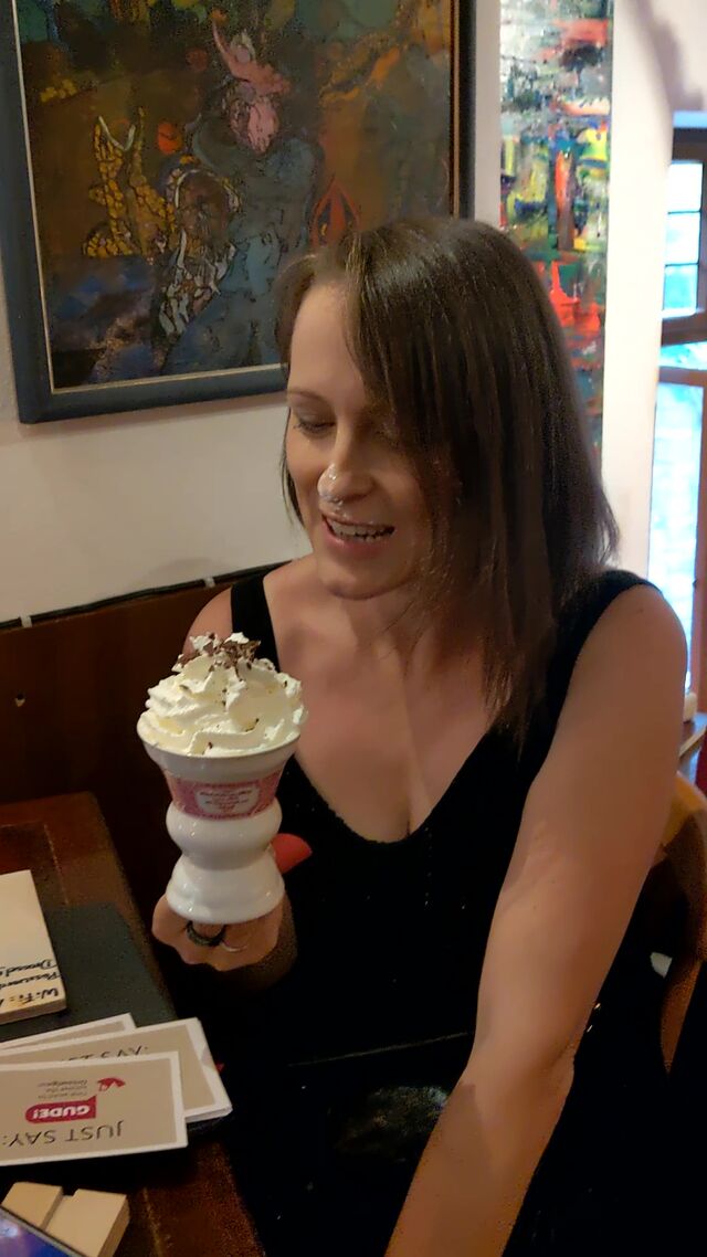 ... und dann war er fertig, der Rüdesheimer Kaffee