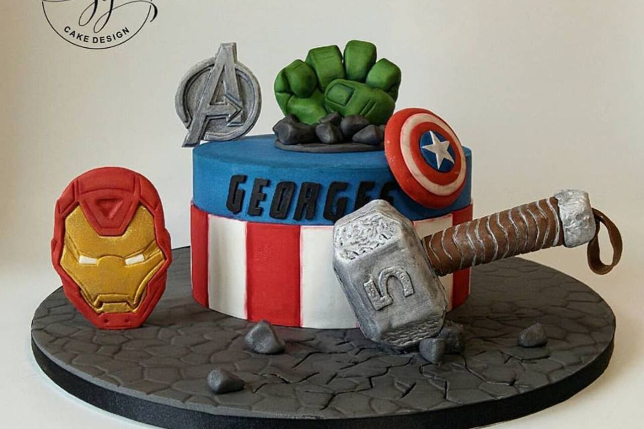 Gâteau Avengers