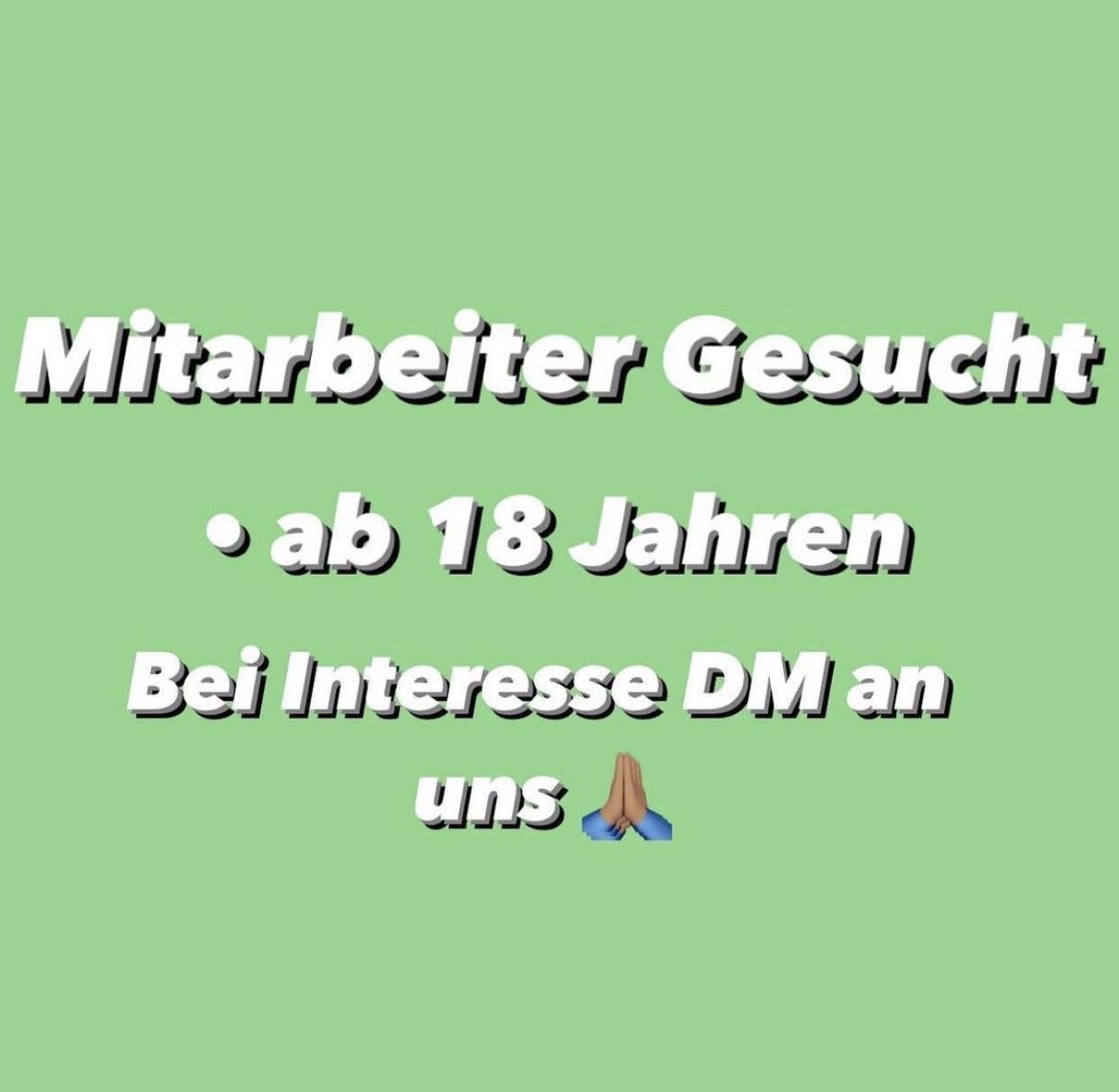 Bei Interesse gerne per Mail bei uns melden.