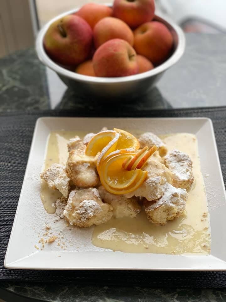 Aranygaluska vaníliaöntettel