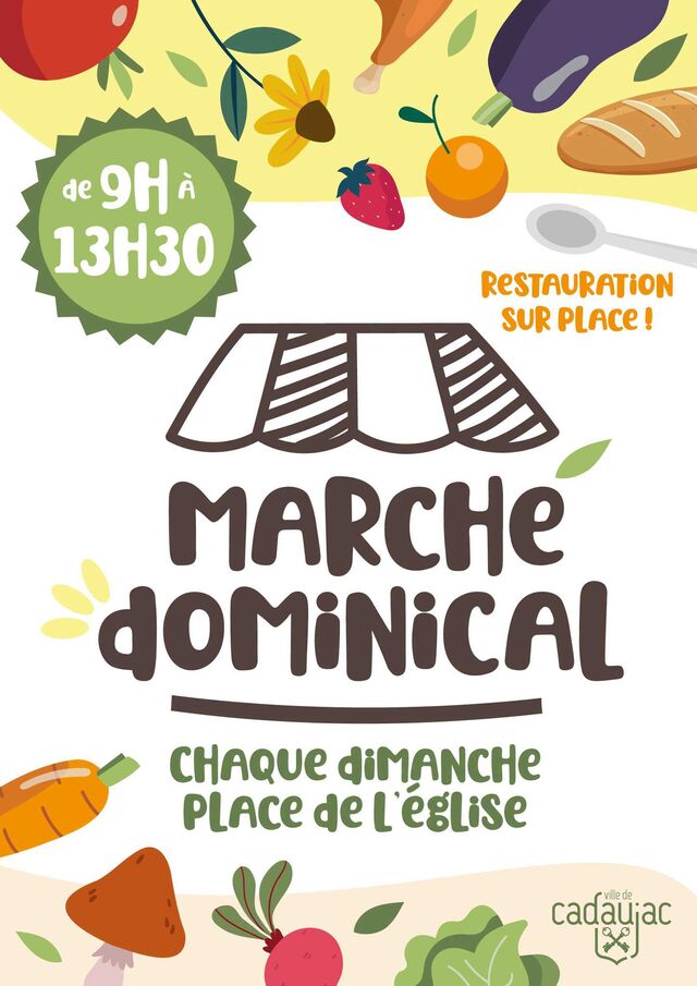 TOUS LES DIMANCHE MATINS de 8h à 13h