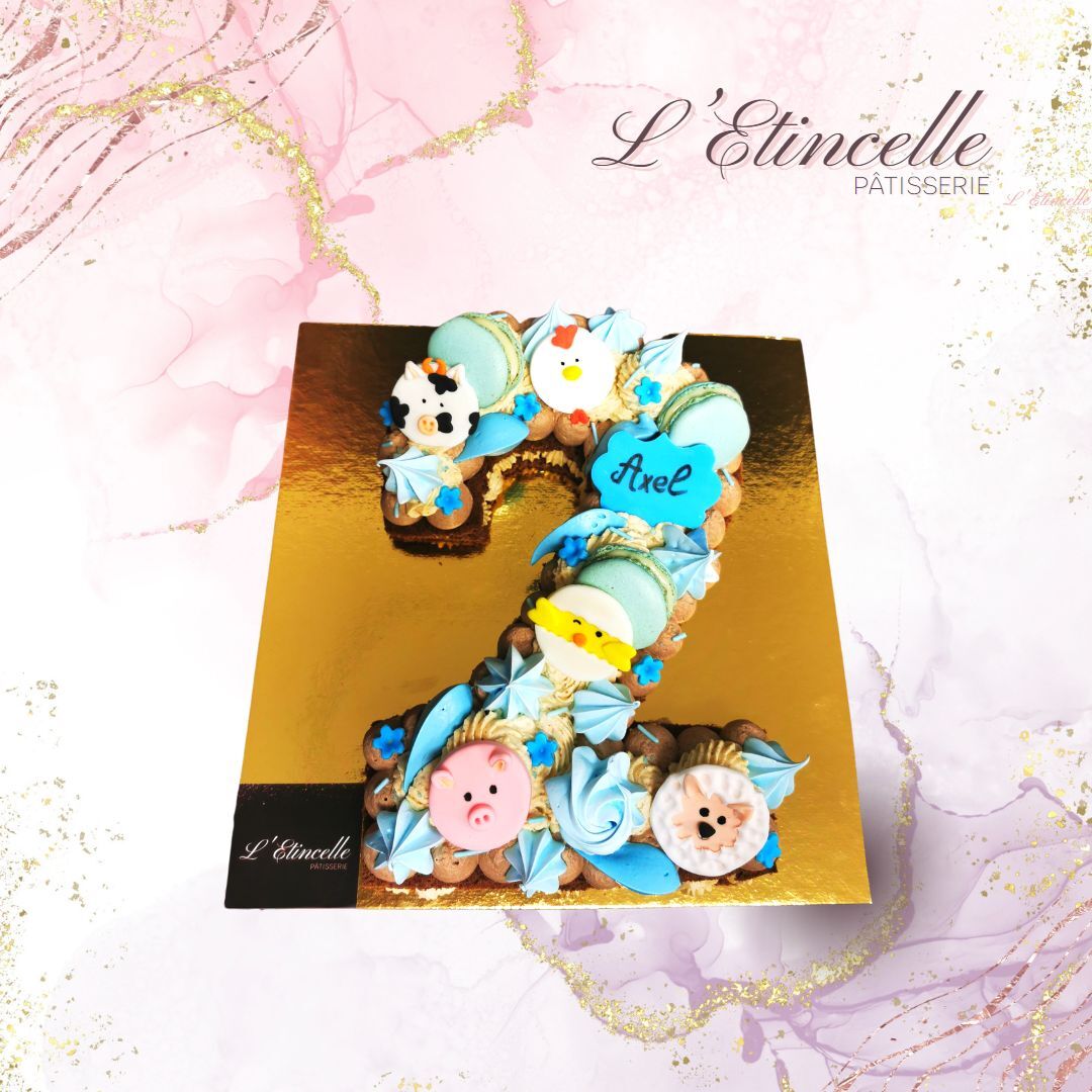 Number Cake Animaux de la Ferme