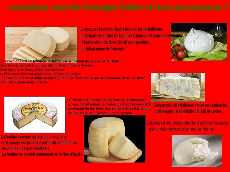 Les fromages vendu au petit truck italien.
