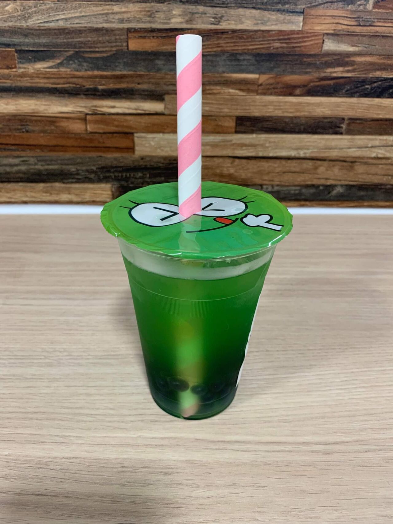 Bubble tea pomme myrtille 