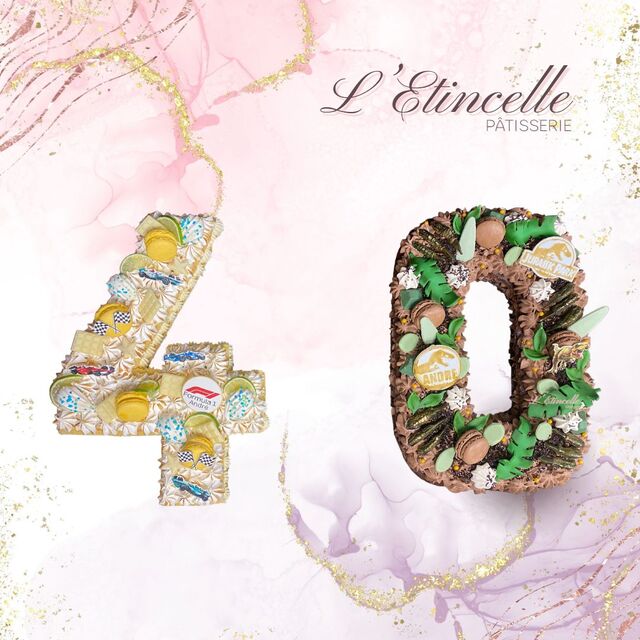 Numbers Cakes Formule 1 et Jurassic World