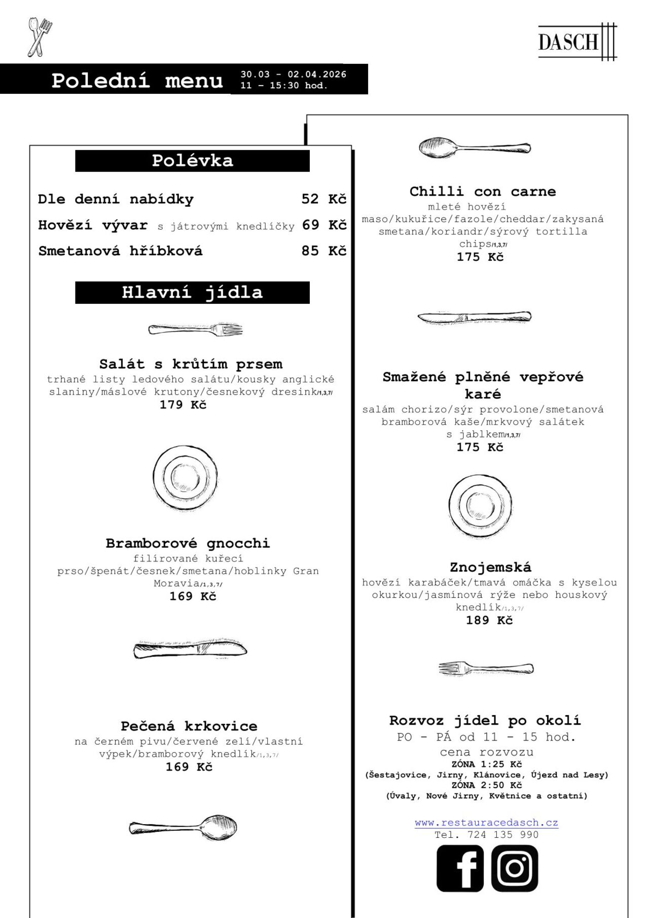 Polední menu