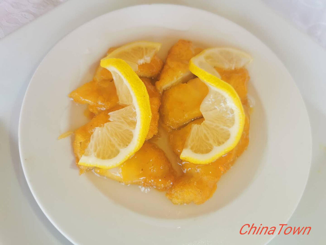 Pollo con salsa de limón