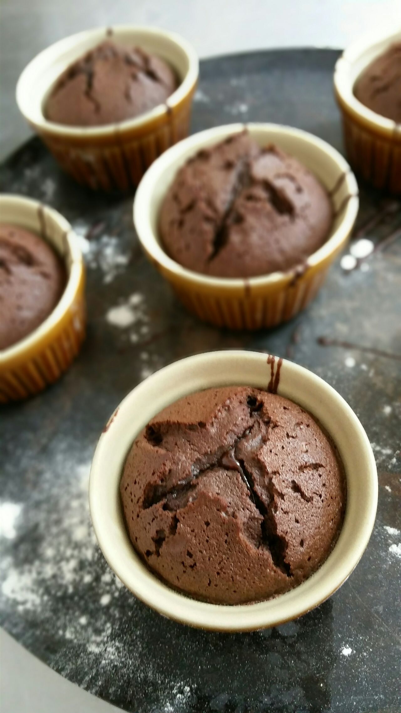 Les moelleux chocolat maison en dessert du jour