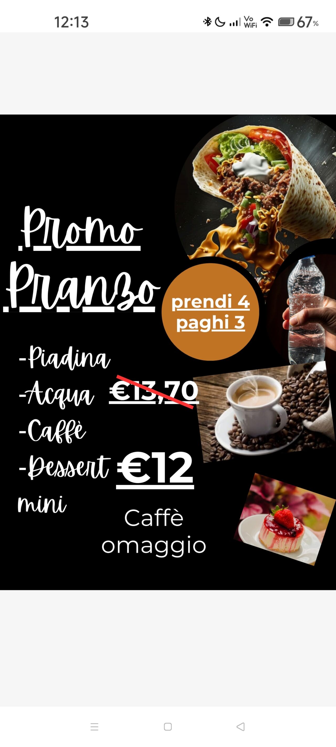 Promo pranzo