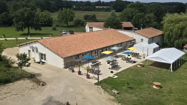 La terrasse vue du ciel