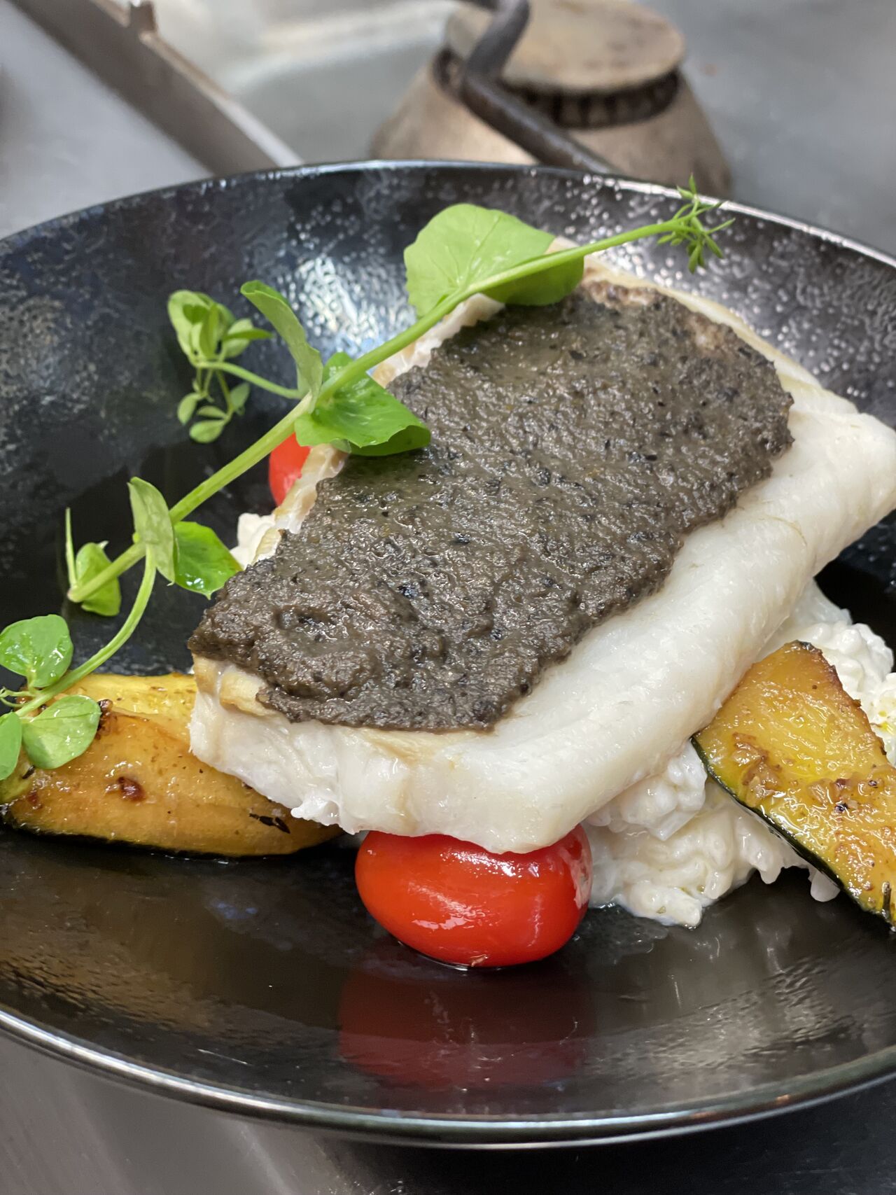 Cabillaud à la tapenade maison