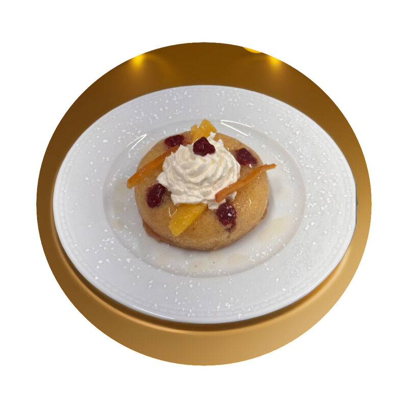 Savarin insert confit d'hibiscus