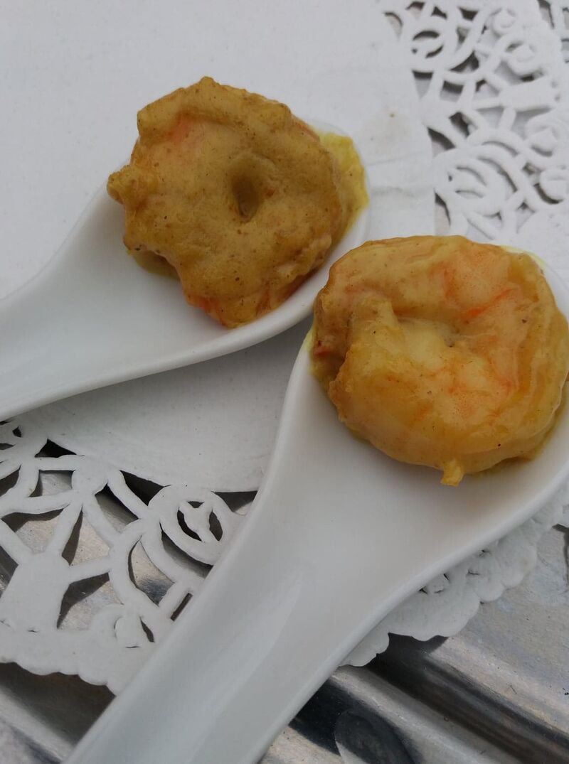 Hapje: scampi met curry