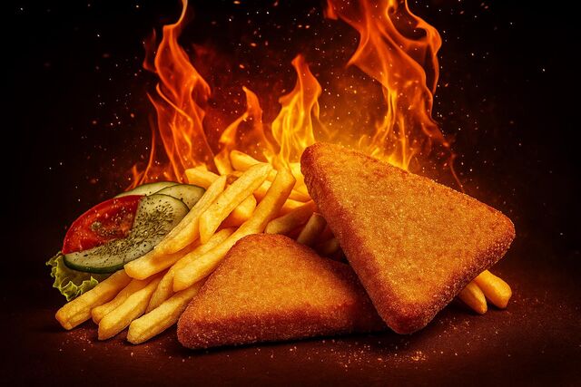 Velky talíř smažený sýr