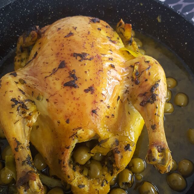 Poulet aux olives
