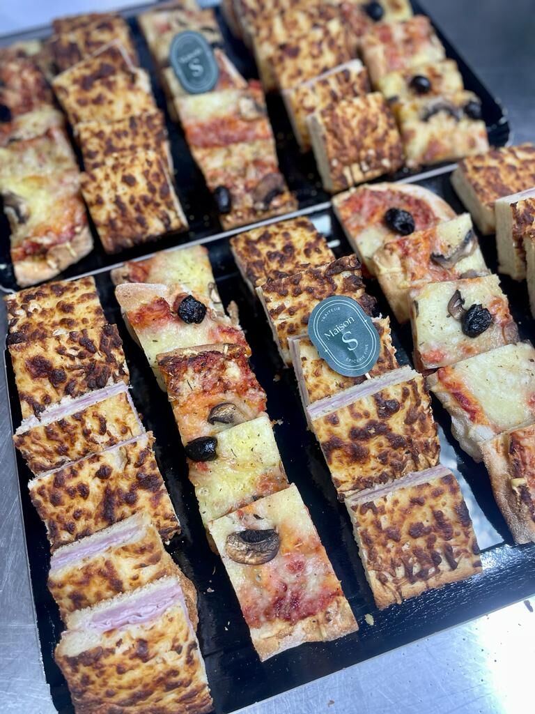 Pizza et croque Monsieur à la truffe