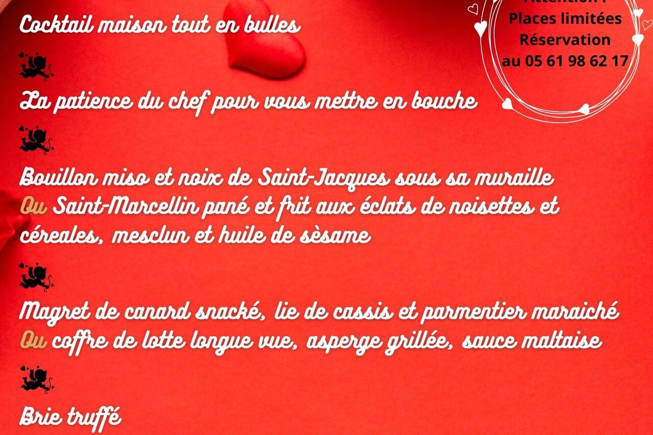 Menu Saint-Valentin