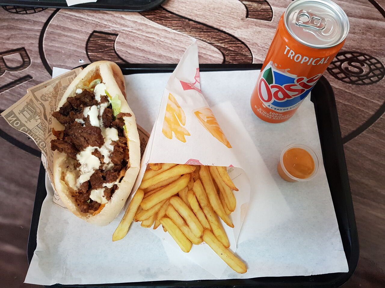 Menu sandwich steak haché 