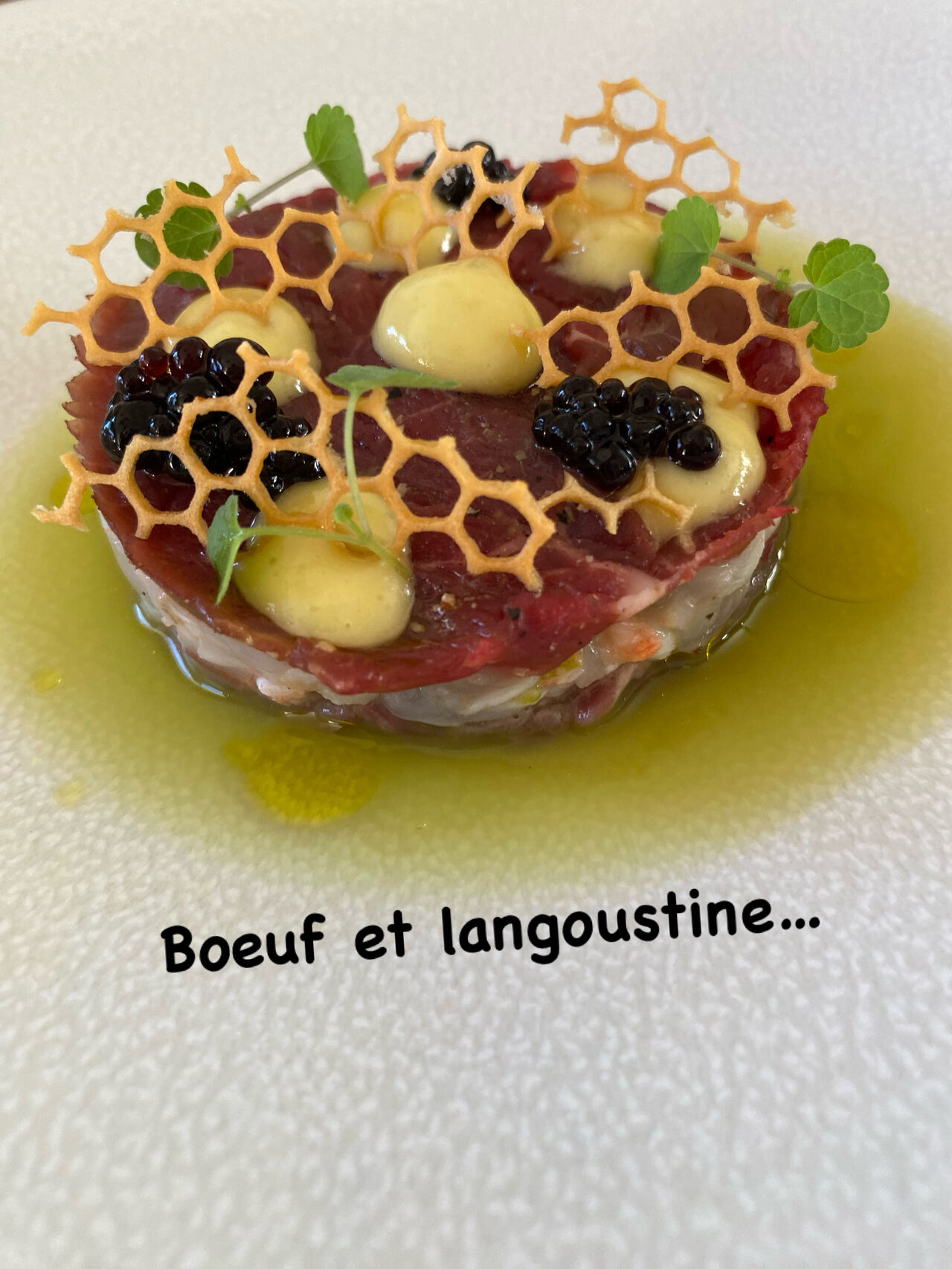 Boeuf et langoustine