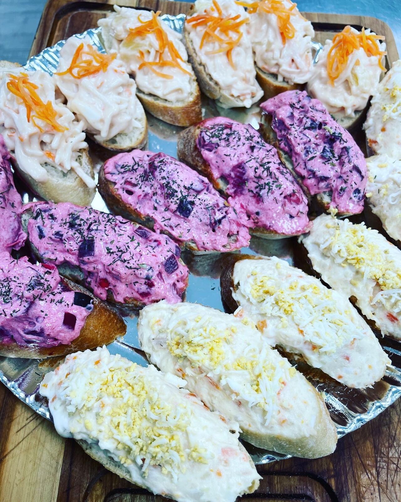 Canapé variados por encargo 