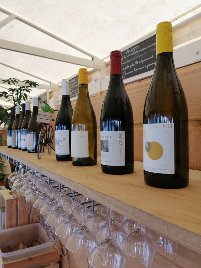 Une sélection de vin locaux 