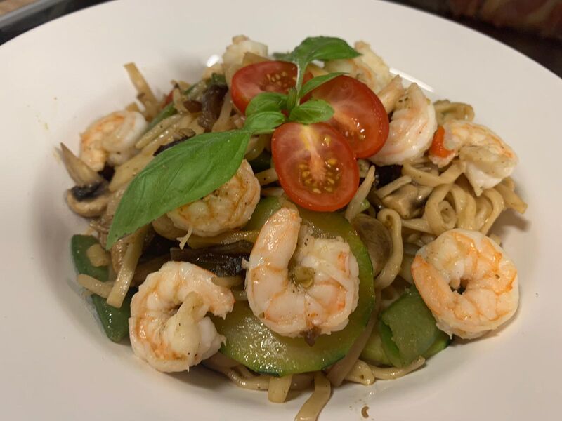 Chiński Wok z krewetkami 