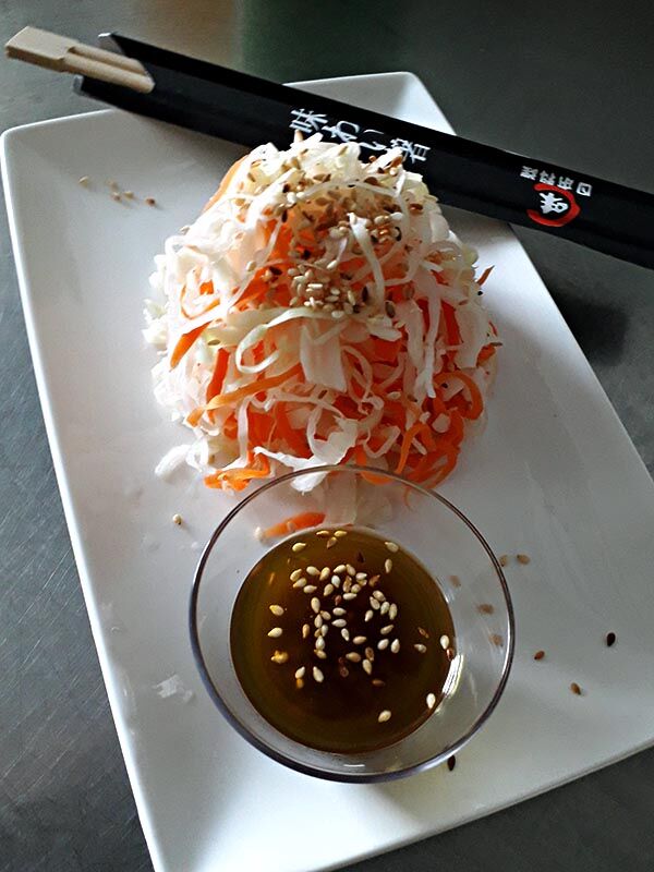 Salade de chou carotte aigre douce à la Japonaise