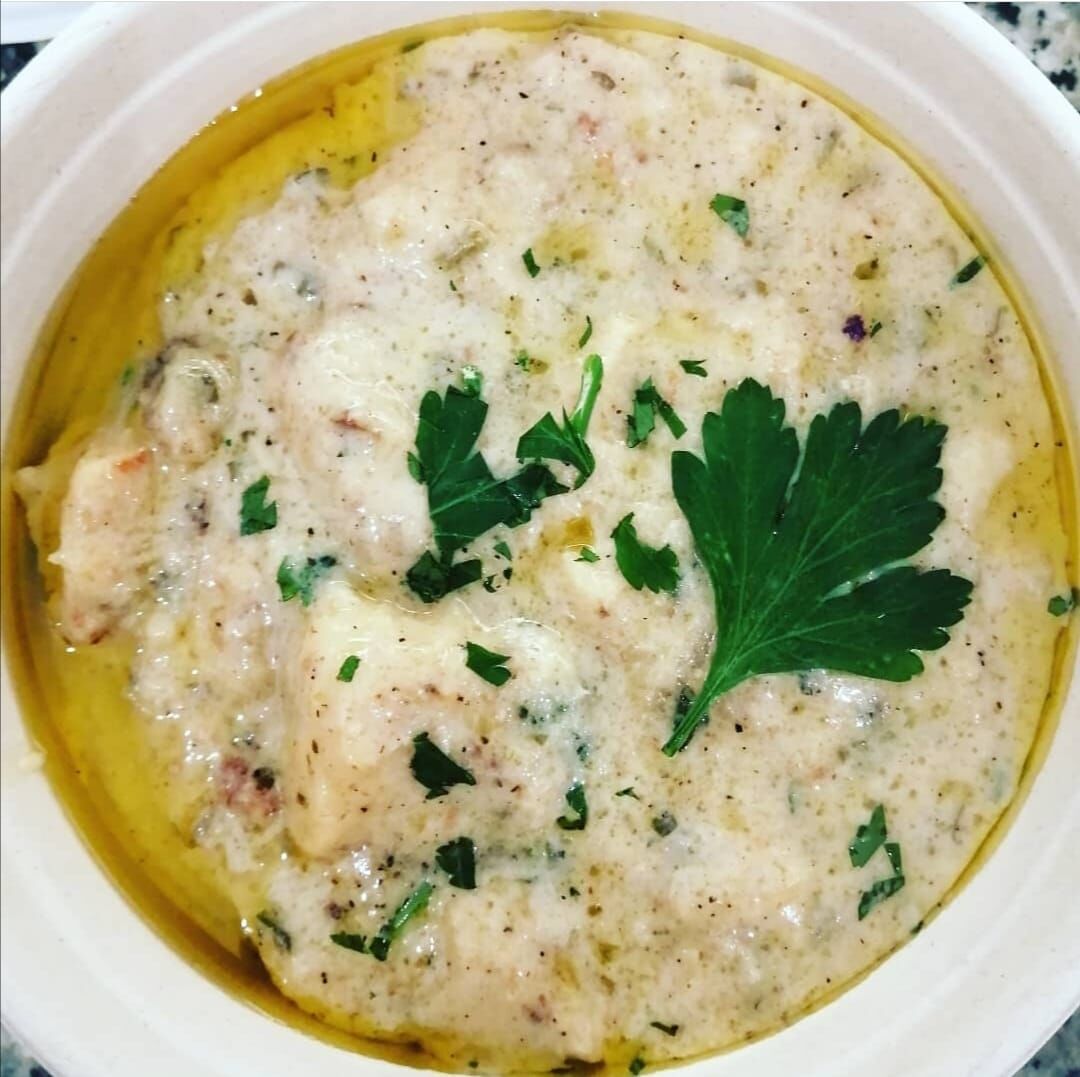 Baccalà alla vicentina con polenta