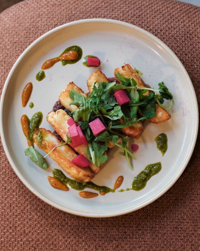 Légumes de saison et halloumi grillé