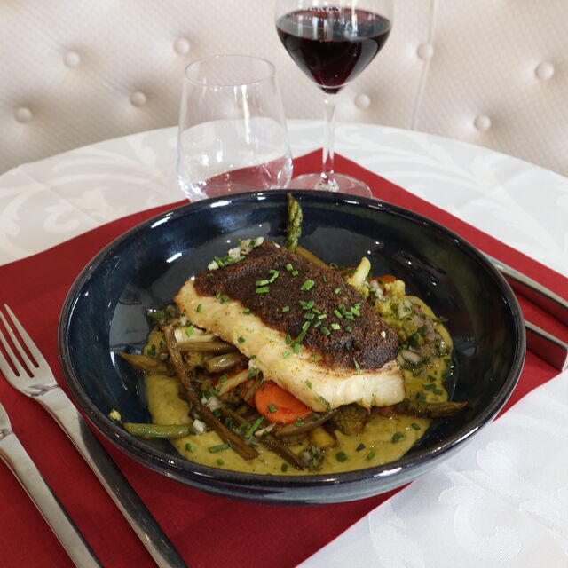 Dos de cabillaud en croute