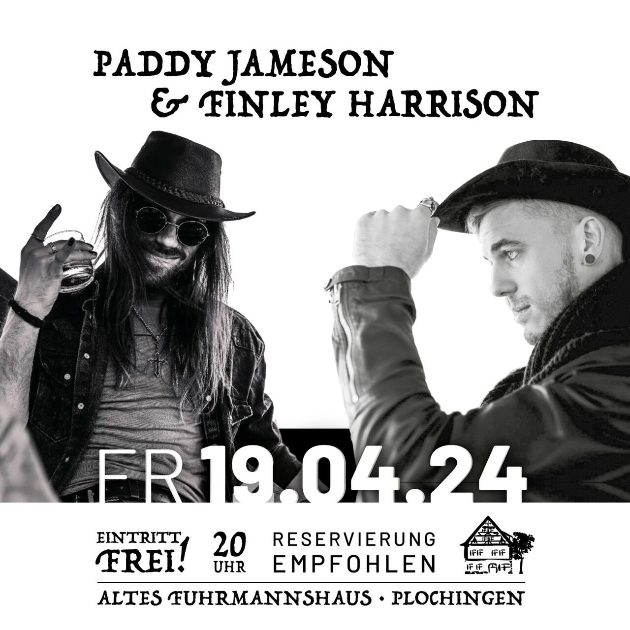 Konzert am kommenden Freitag! Paddy and Fin! Konzert verschoben auf