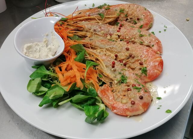 Gamberoni al Vermouth