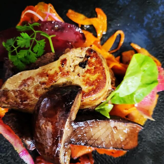 Poalade de Foie Gras aux Cèpes