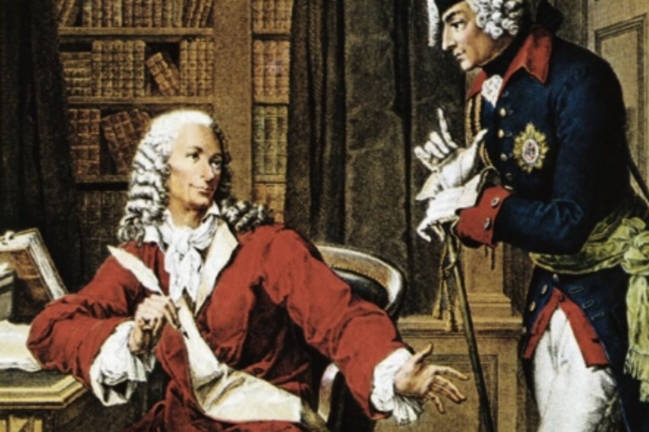 EZ "Voltaire" - wo Friedrich war, war bestimmt auch Voltaire